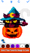 Halloween Pixel Art Coloring screenshot 3