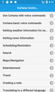 Voice Commands for Cortana screenshot 0