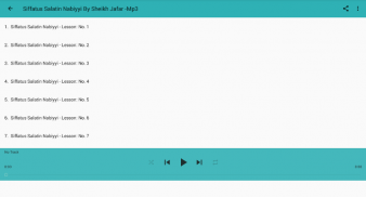 Siffatus Salatun Nabiyyi Mp3 Part 1 - Sheikh Jafar screenshot 1