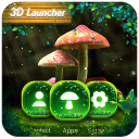 3D Mushroom&nature  launcher theme