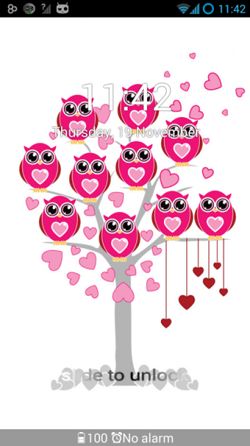 Hearts Owls - GO Locker Theme | Download APK for Android ...