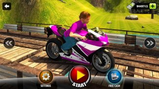 Kids Downhill Mountain Motorbike Riding screenshot 6