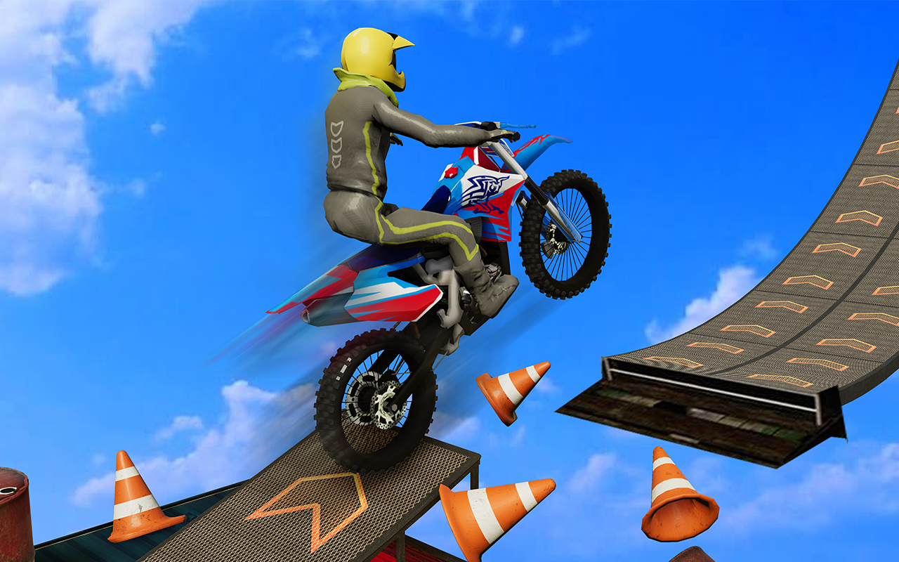 Jogos de bicicleta acrobacias de motocicleta versão móvel andróide