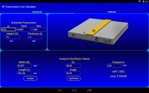 RF Transmission Line Calc screenshot 3