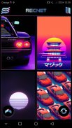 Retrowave Wallpapers - Live Wallpapers,GIF & Radio screenshot 1