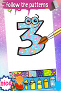 Numbers Glitter Coloring Pages screenshot 6