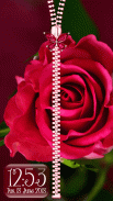 Rose Theme Zipper Lock Screen screenshot 6