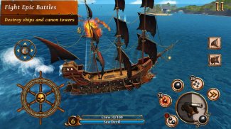 Ships of Battle - Age of Pirates - Warship Battle screenshot 2
