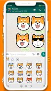 Funny Shiba Inu Emoji Stickers screenshot 4