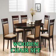 Wooden Chair Set screenshot 0