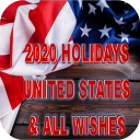 USA Holiday 2020 Calendar and All Wishes Icon