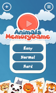 为孩子们的记忆游戏：动物 screenshot 0