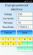 Calculadora Eléctrica screenshot 2