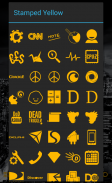 Stamped Yellow Icon Pack screenshot 4