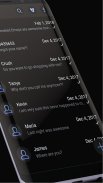 Mode Gelap Tema SMS Messenger screenshot 0