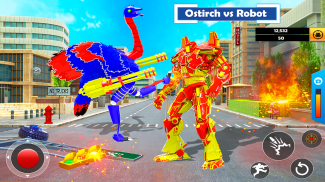 Ostrich Air Jet Robot Car Game screenshot 13
