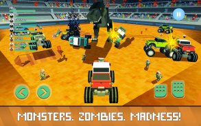 Blocky Derby: Canavarlar Arena screenshot 2