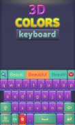 3D Colors GO Keyboard Theme screenshot 6