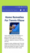 Home Remedies For Tennis Elbow screenshot 0