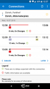 ZVV timetable app screenshot 2