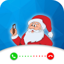 Video call from santa claus icon