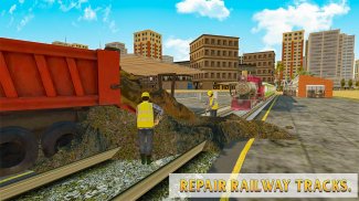 Xây dựng Thành phố ga Xe lửa Giả lập 🚧 Train 3D screenshot 3