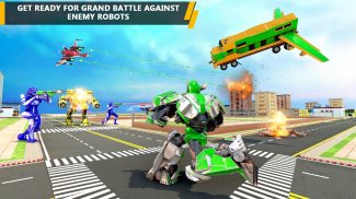 Flying Train Robot Car Games screenshot 6