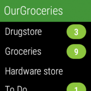 Our Groceries liste de course screenshot 1