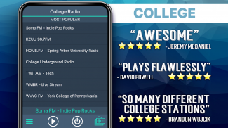 College Radio Favorites screenshot 1