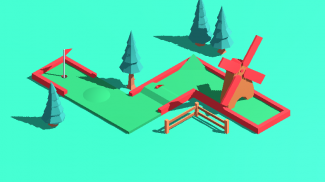 Karikatür mini golf oyunu 3D screenshot 3