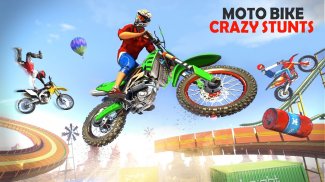 Moto Bike Stunts 3D Bike Games screenshot 0
