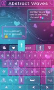 Abstract Waves Keyboard Theme screenshot 1