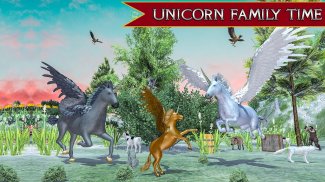 Flying Unicorn Horse Family Jungle Survival screenshot 4