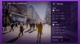 Purple Video Player screenshot 0