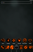 Flat Black and Orange Icon Pack v4.0 Free screenshot 8