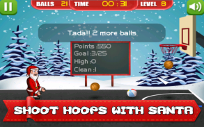 Santa Christmas Basketball Fun screenshot 4