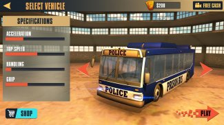 Prisión Palo hombre Transporte Policía camioneta screenshot 2