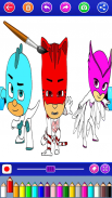 Pj super heroes coloring catboy mask screenshot 6