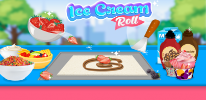 Ice Cream roll summer dessert