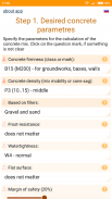 Concrete calculator - cement:sand:gravel:water screenshot 14
