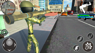 US Army Stickman Counter Rope Hero 3D screenshot 2