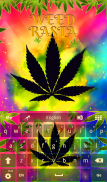 Colored Rasta Weed Keyboard screenshot 1