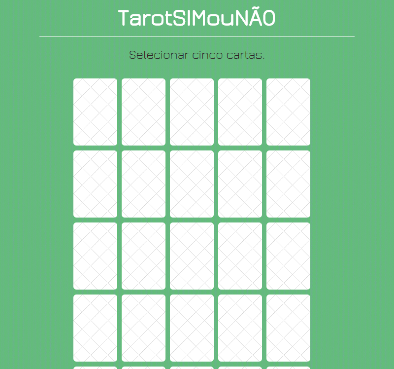 Tarot Sim ou Não - Jogar Online Grátis