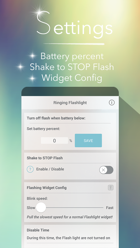 ringing flashlight app