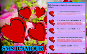 ♥♥+1000 SMS Message d'amour ♥♥ screenshot 0