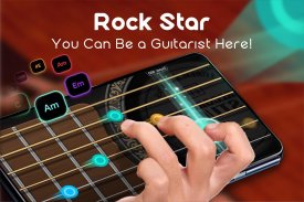 Simulador de guitarra con ritmo libre y juegos screenshot 0