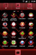 GO Launcher EX Theme Red Futur screenshot 3