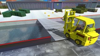 Chariot élévateur d'aéroport conduisant des Sim 3D screenshot 3