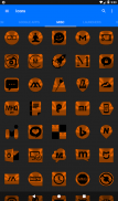 Orange and Black Icon Pack v1.5 👻Free👻 screenshot 10