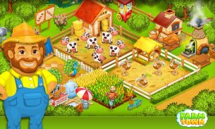 Bauernhof: Happy Farm Tag & Essen Farm Spiel Stadt screenshot 1